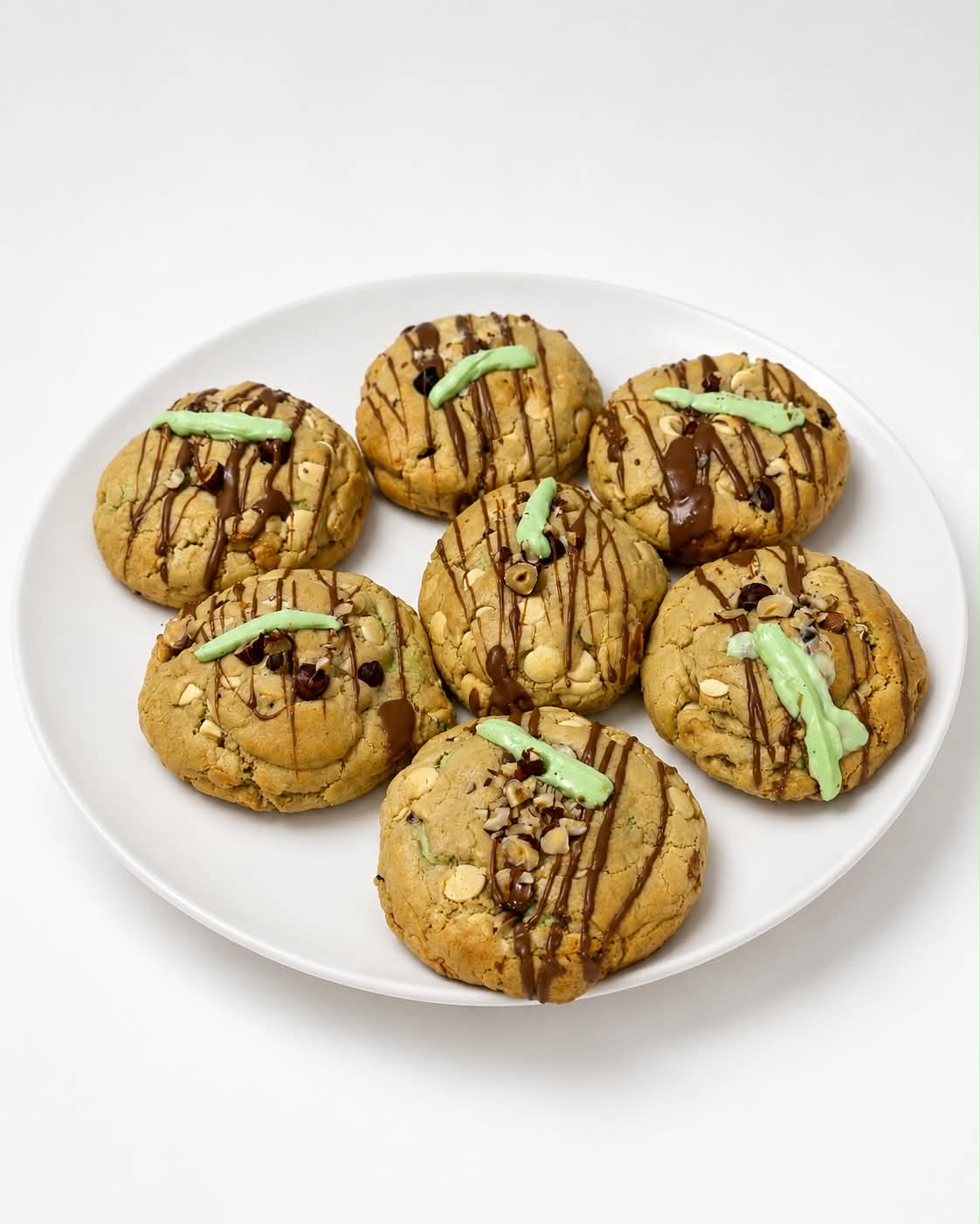 Kodie's Nutella, Mint, White Chocolate & Hazlenut Cookies - 6 Pack - Image 3