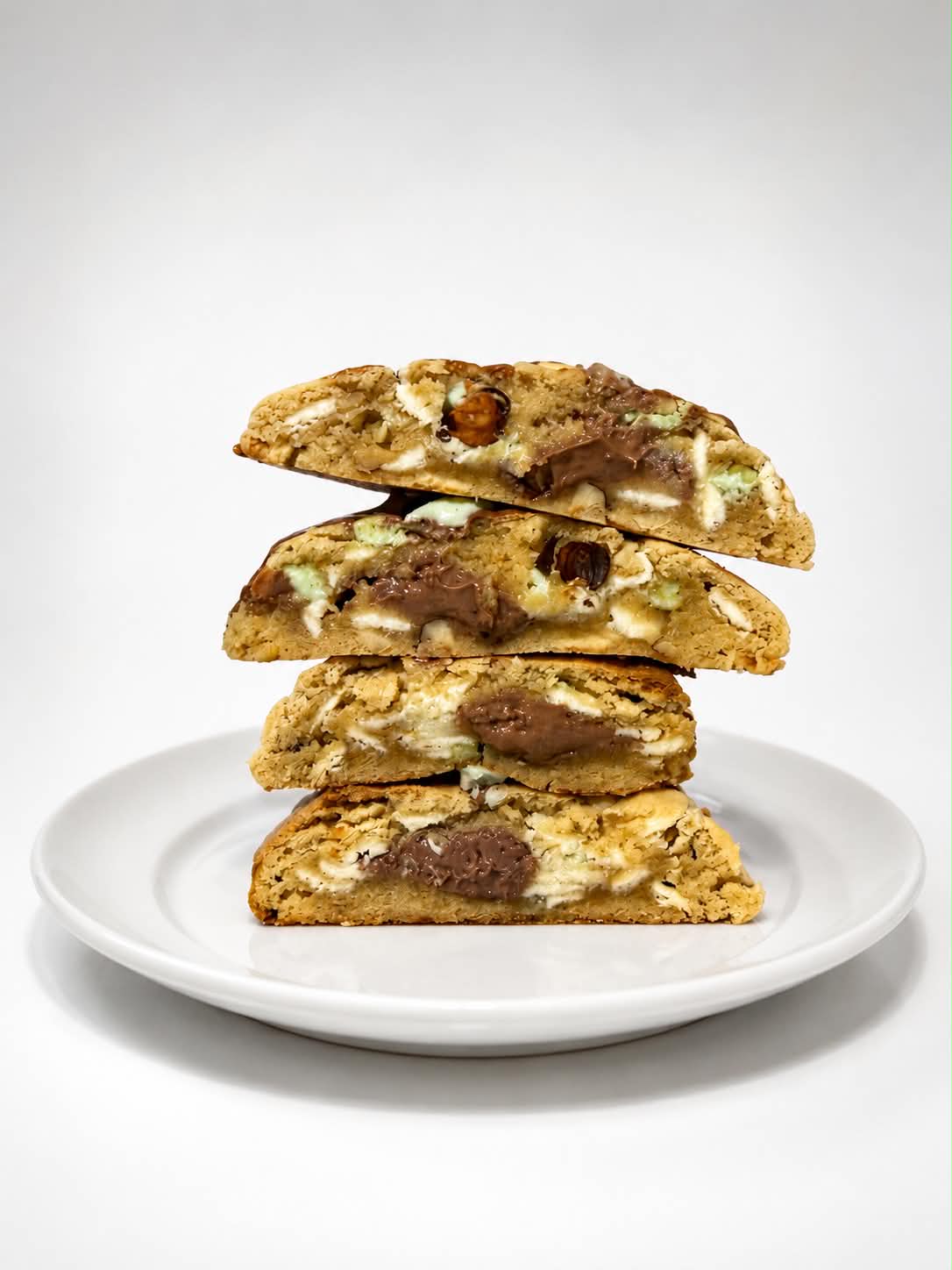 Kodie's Nutella, Mint, White Chocolate & Hazlenut Cookies - 6 Pack