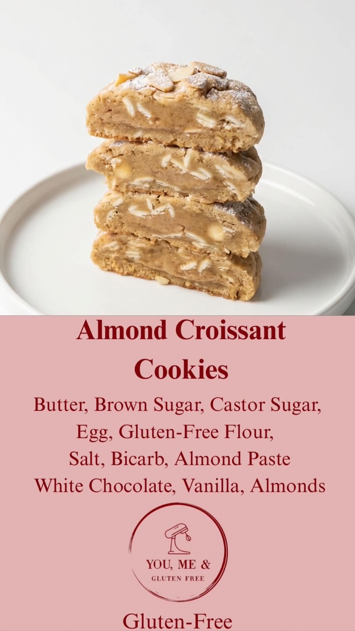 Almond Croissant Cookies - 6 Pack - Image 3